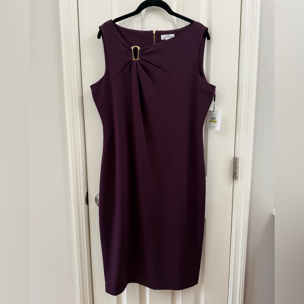 Plum NWT Size 14 Calvin Klein Dress